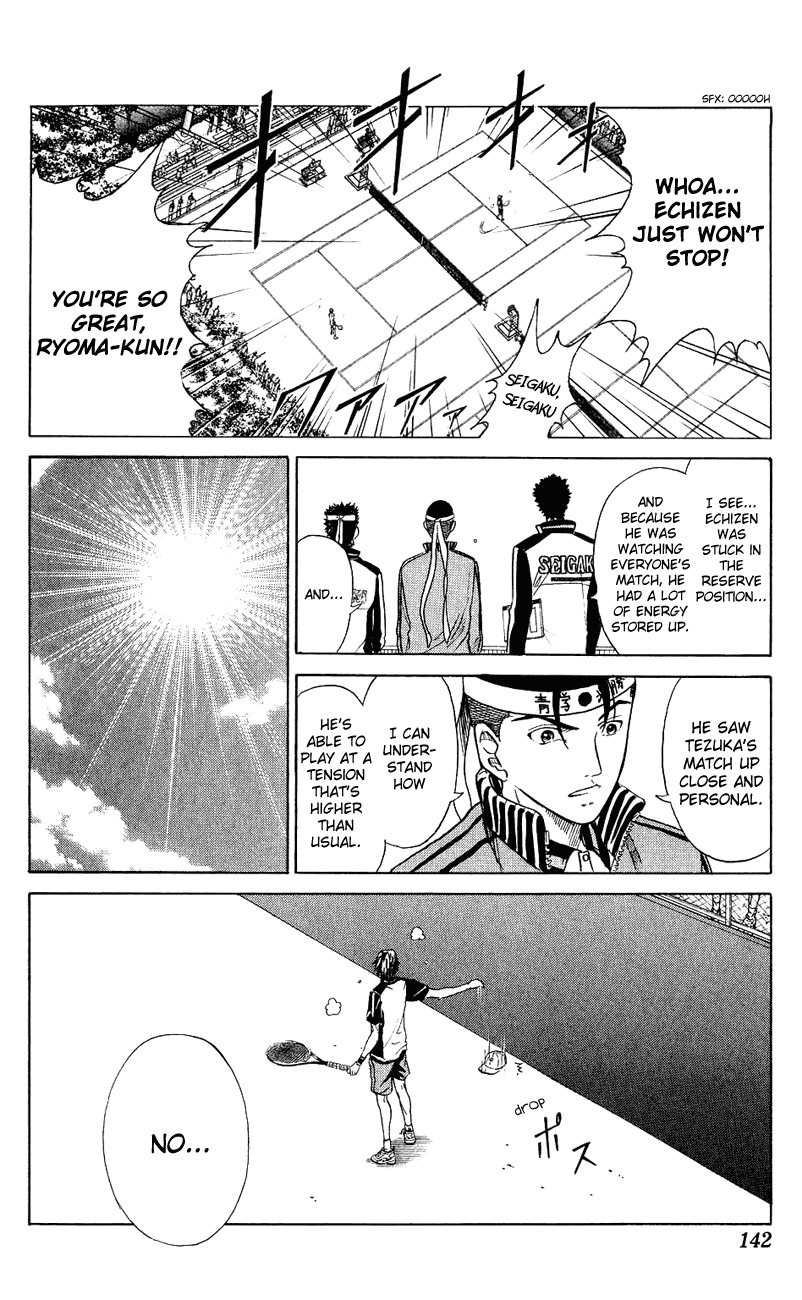 Prince of Tennis Chapter 156 page 15 - Chapter 156: High Tension