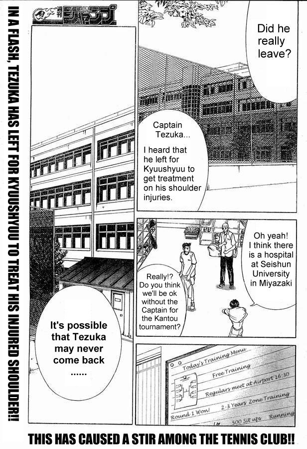 Prince of Tennis Chapter 160 page 1 - Chapter 160: Tezuka's Journey