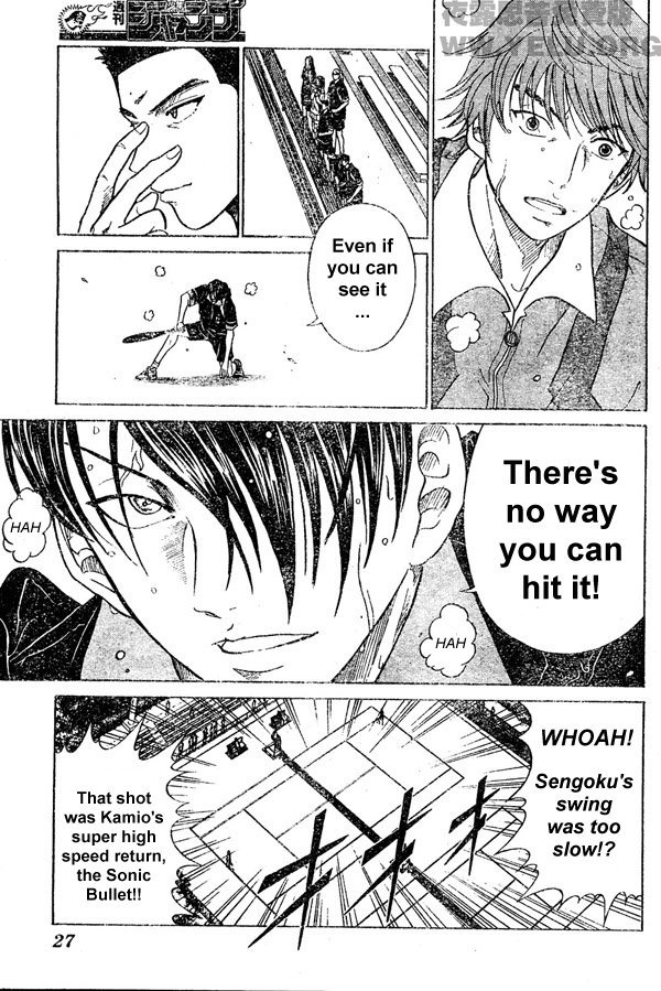 Prince of Tennis Chapter 167 page 8 - Chapter 167: Sengoku vs Kamio