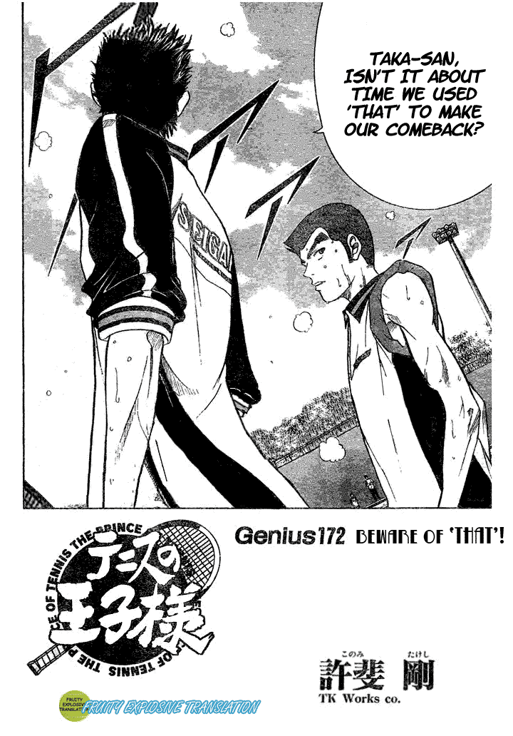 Prince of Tennis Chapter 172 page 2 - Chapter 172: Beware Of 'That'!