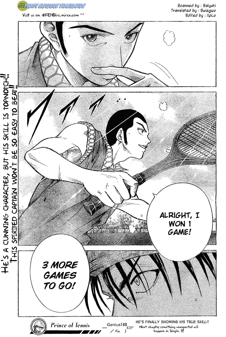 Prince of Tennis Chapter 180 page 17 - Chapter 180: Pressure