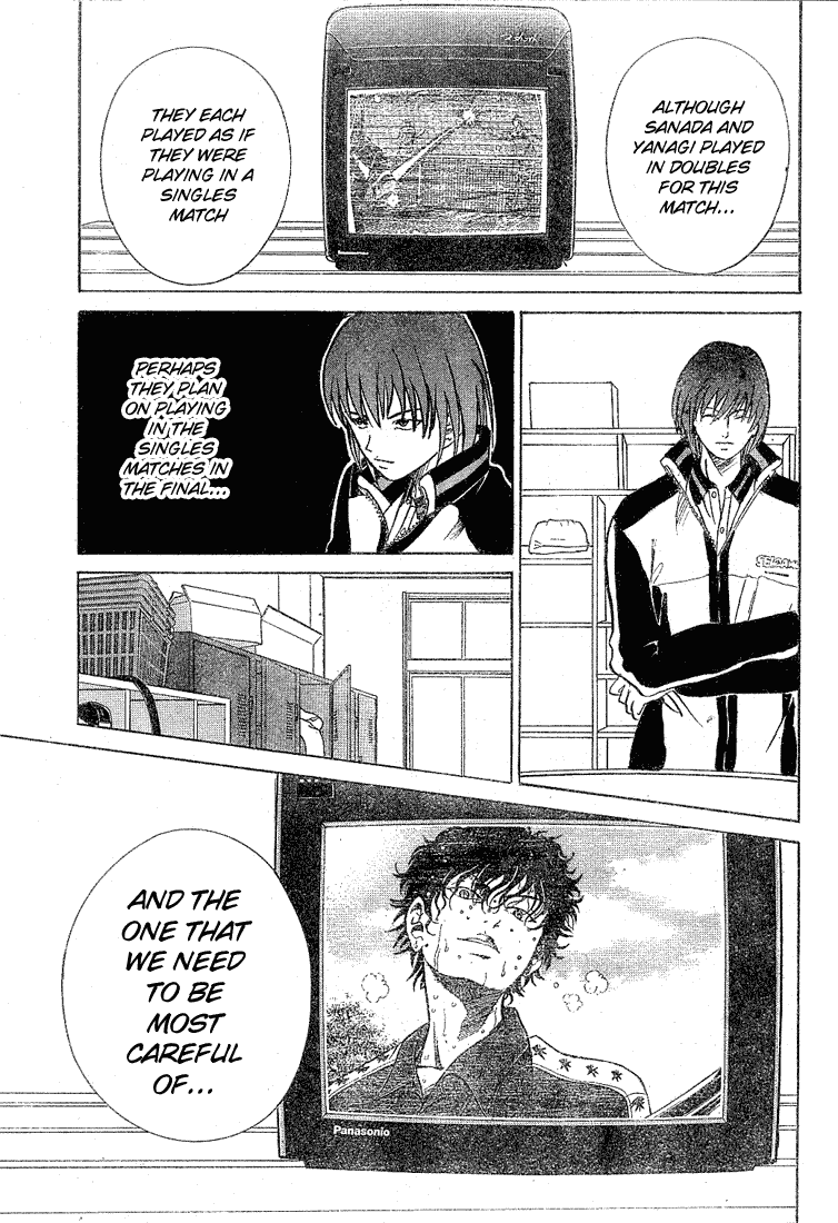 Prince of Tennis Chapter 185 page 11 - Chapter 185: Vs Rikkai Mode