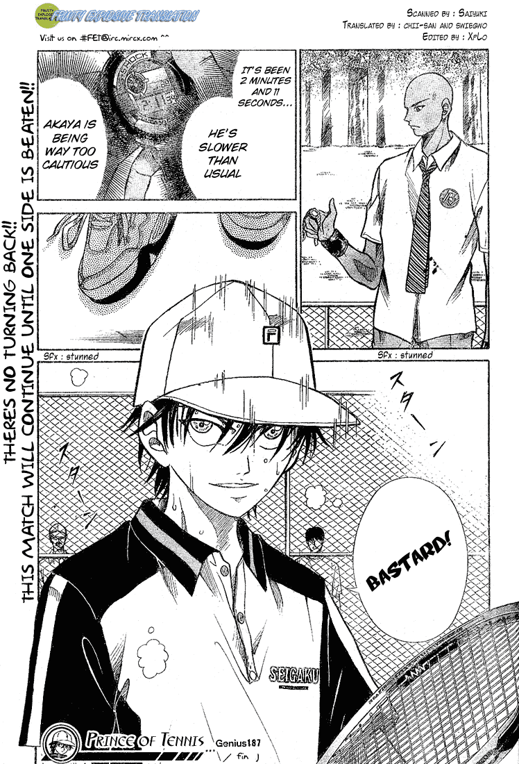Prince of Tennis Chapter 187 page 17 - Chapter 187: 2 Minutes 11 Seconds