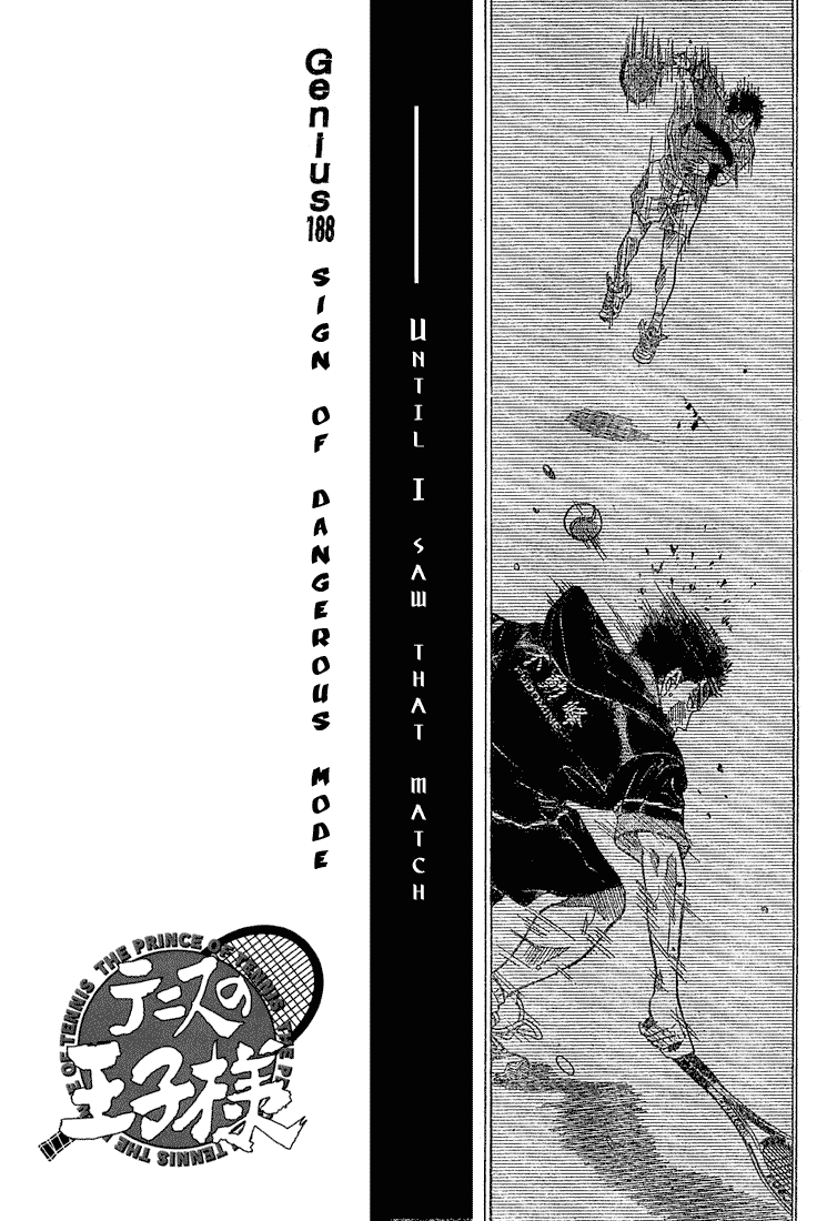 Prince of Tennis Chapter 188 page 3 - Chapter 188: Sign Of Dangerous Mode