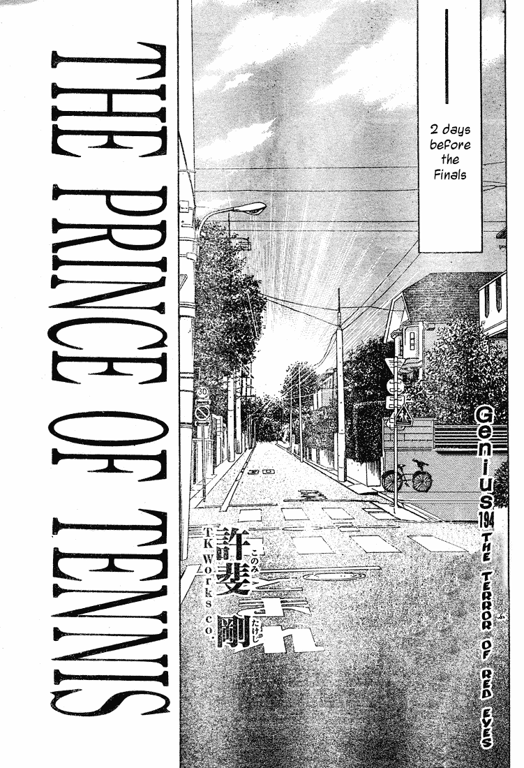 Prince of Tennis Chapter 194 page 5 - Chapter 194: The Terror Of Red Eyes