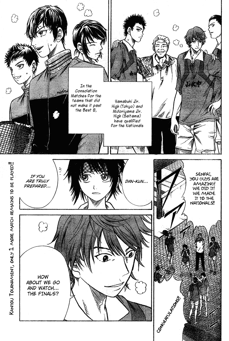 Prince of Tennis Chapter 195 page 1 - Chapter 195: Kantou Tournament Finals