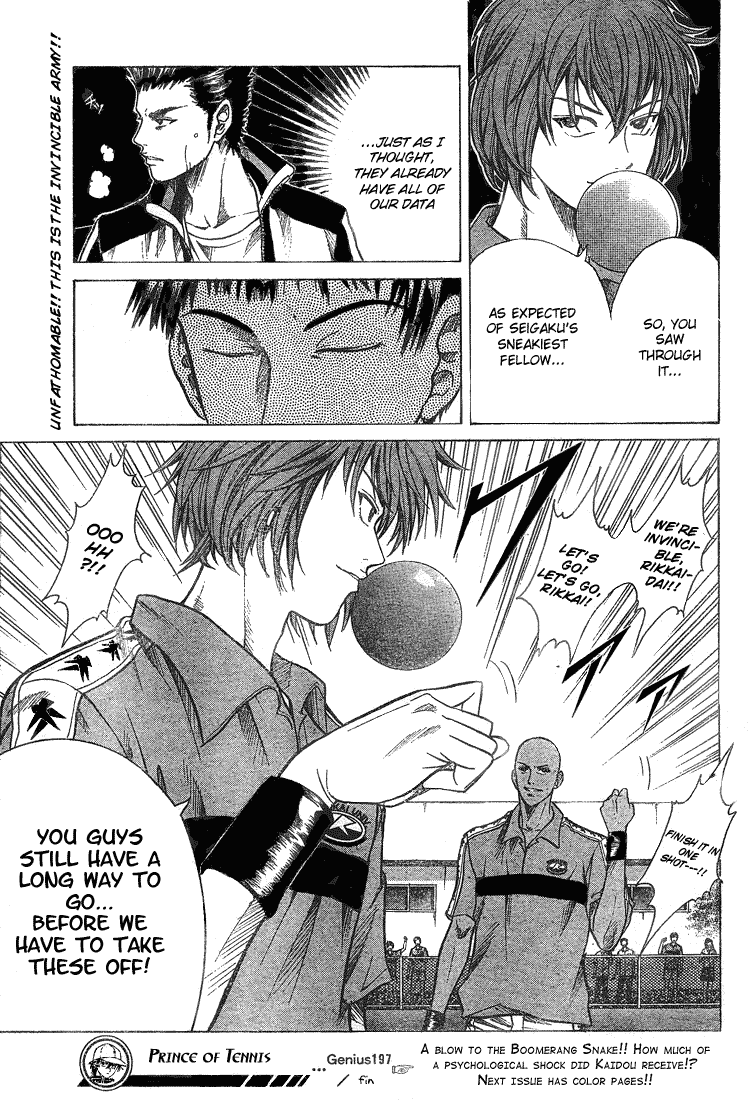 Prince of Tennis Chapter 197 page 17 - Chapter 197: Despair