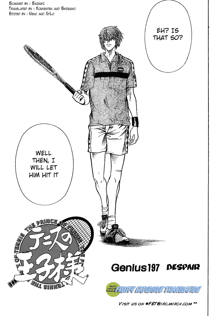 Prince of Tennis Chapter 197 page 4 - Chapter 197: Despair