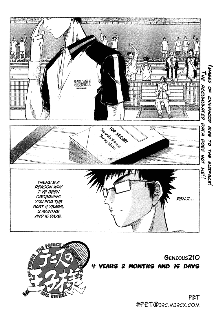 Prince of Tennis Chapter 210 page 2 - Chapter 210: 4 Years 2 Months And 15 Days