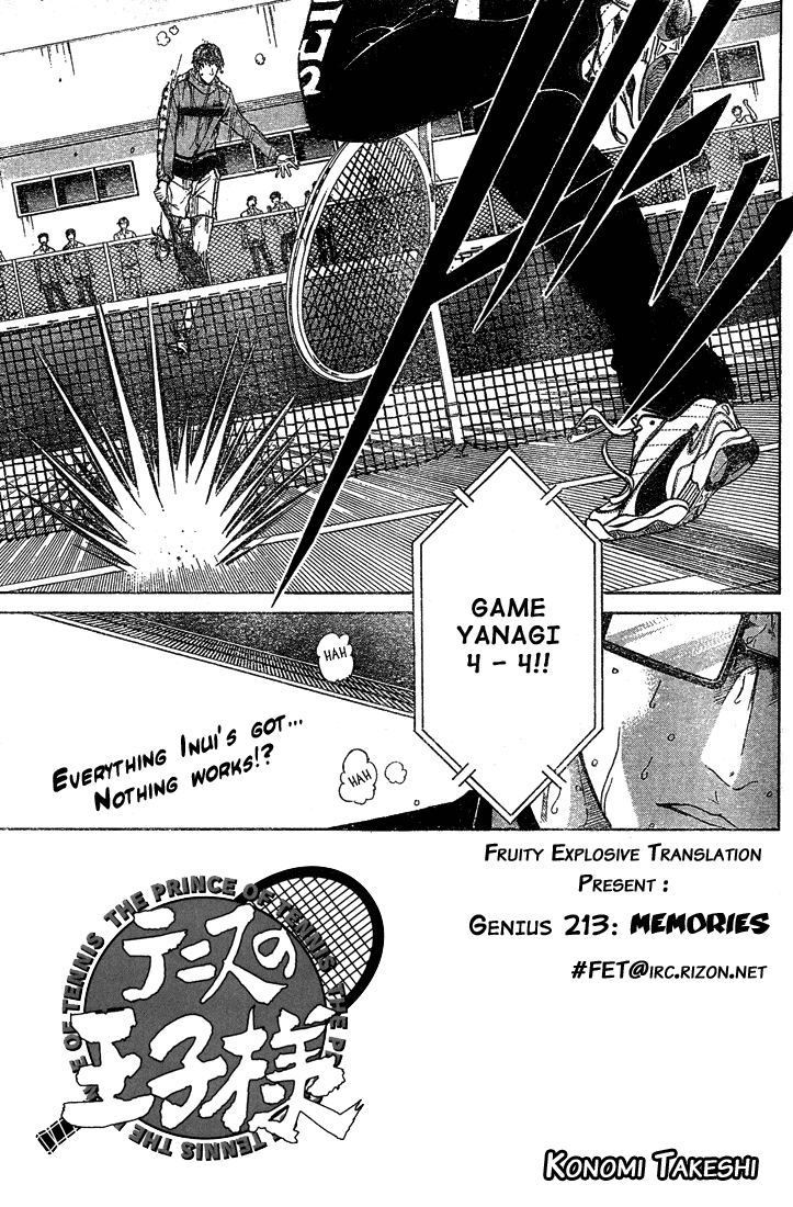 Prince of Tennis Chapter 213 page 1 - Chapter 213: Memories