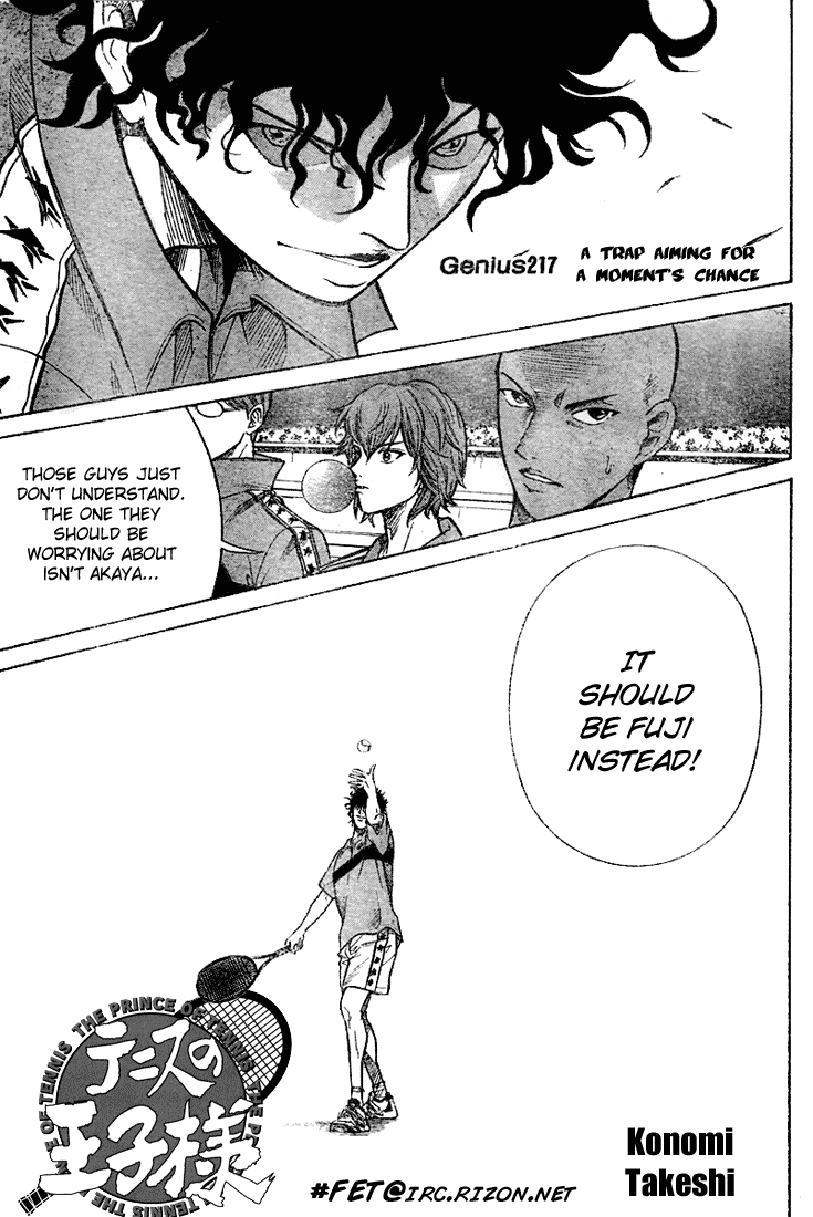 Prince of Tennis Chapter 217 page 8 - Chapter 217: A Trap Aiming For A Moments Chance
