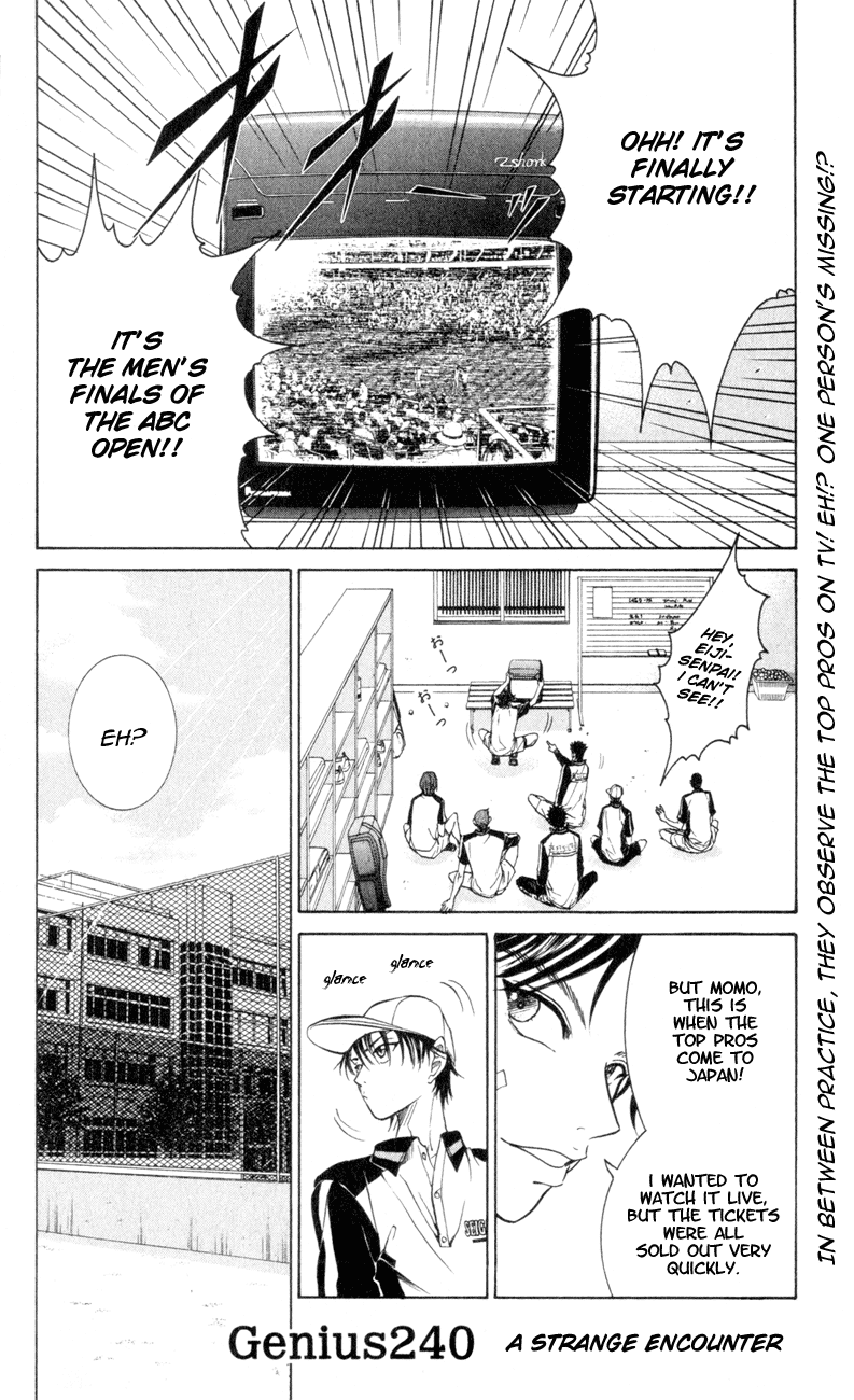 Prince of Tennis Chapter 240 page 1 - Chapter 240: A Strange Encounter