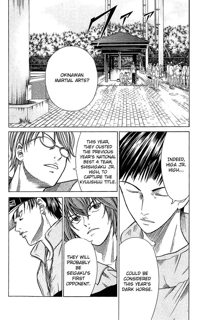 Prince of Tennis Chapter 252 page 6 - Chapter 252: The Skill Of Okinawa's Higa Jr. High
