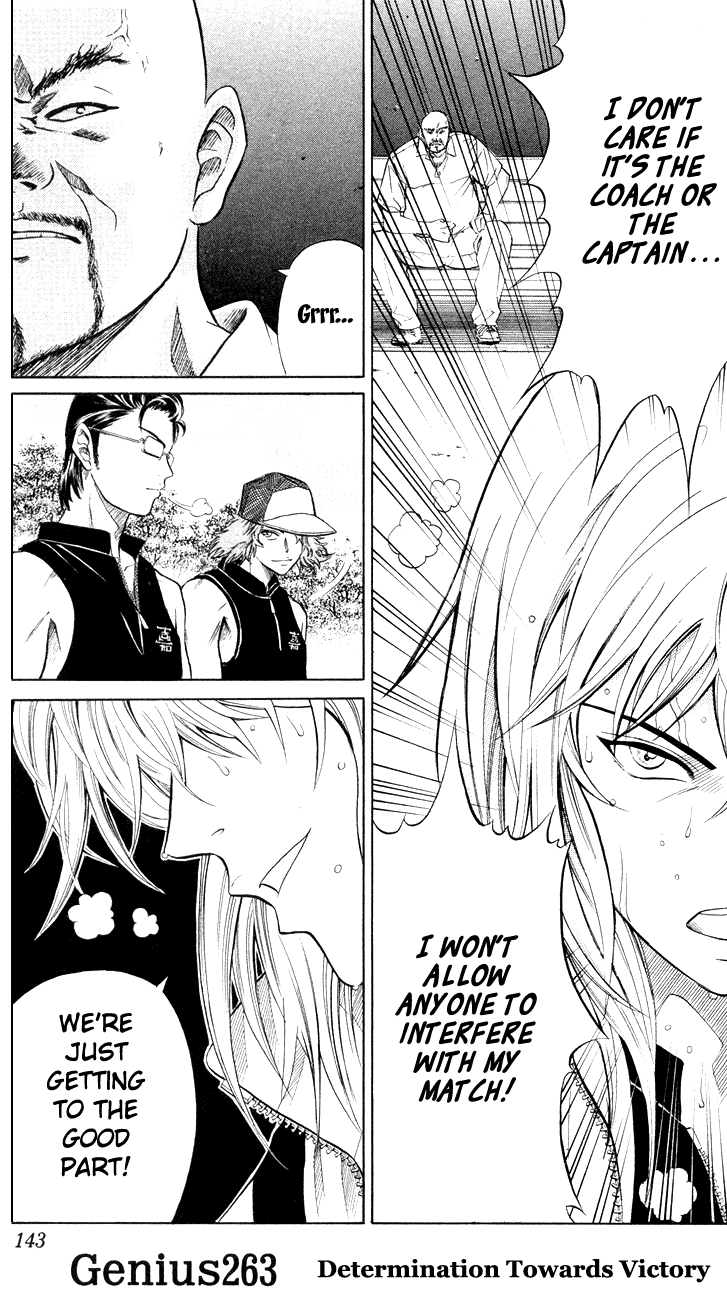 Prince of Tennis Chapter 263 page 1 - Chapter 263: Determination Towards Victory