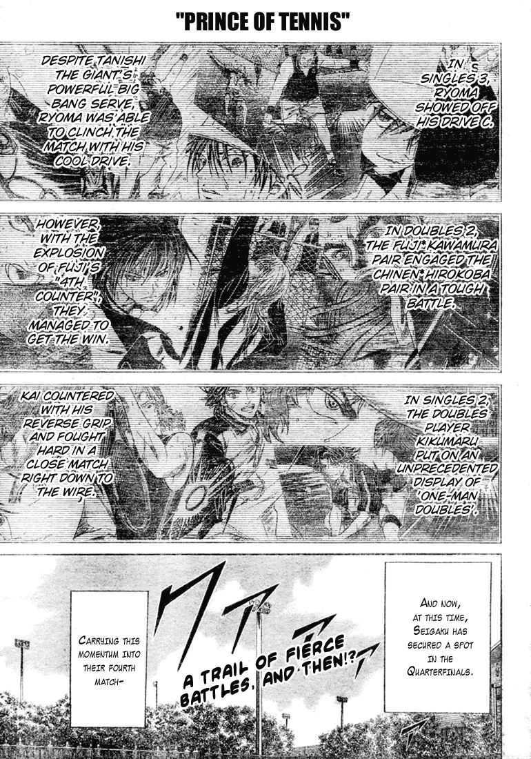 Prince of Tennis Chapter 269 page 1 - Chapter 269: The Man Called - The Hitman -