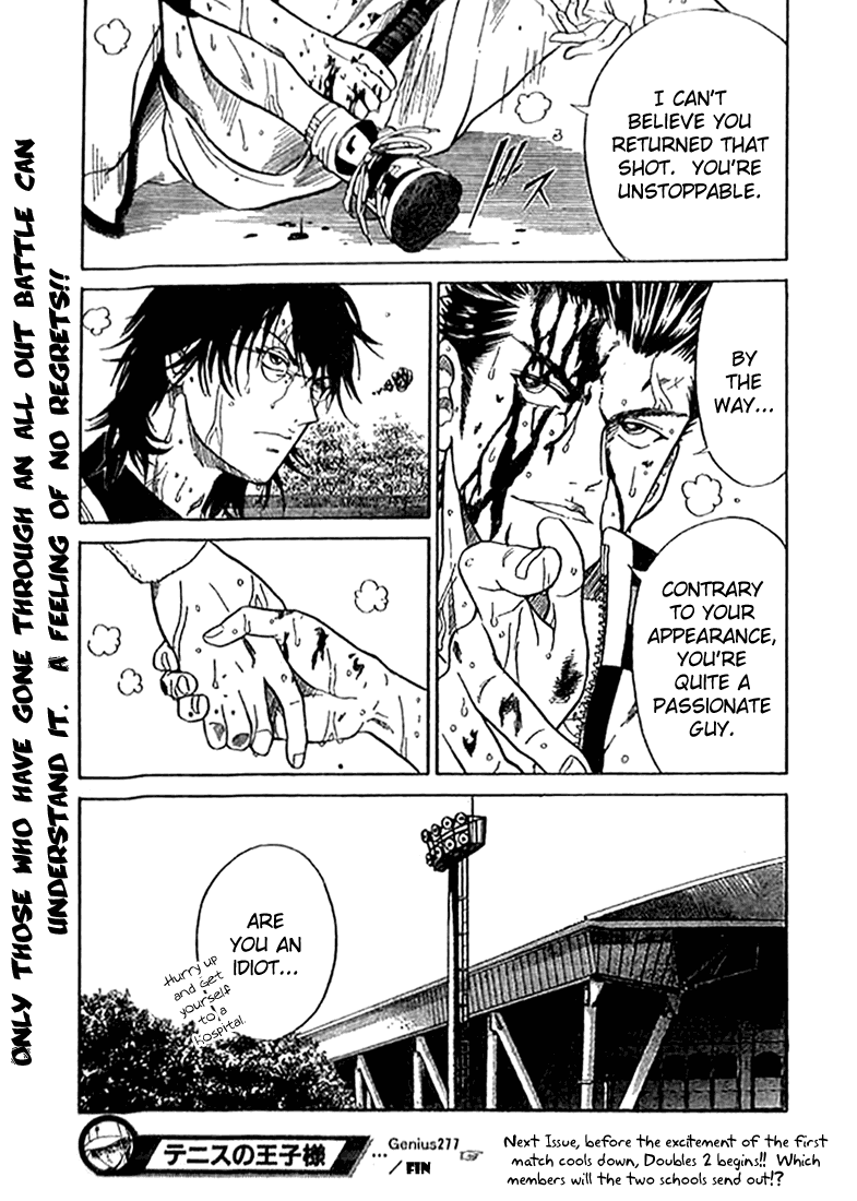 Prince of Tennis Chapter 277 page 16 - Chapter 277: The Bloody Showdown