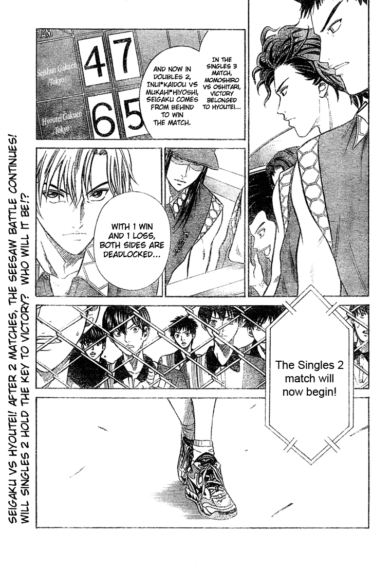 Prince of Tennis Chapter 281 page 1 - Chapter 281: The Unbeatable Man