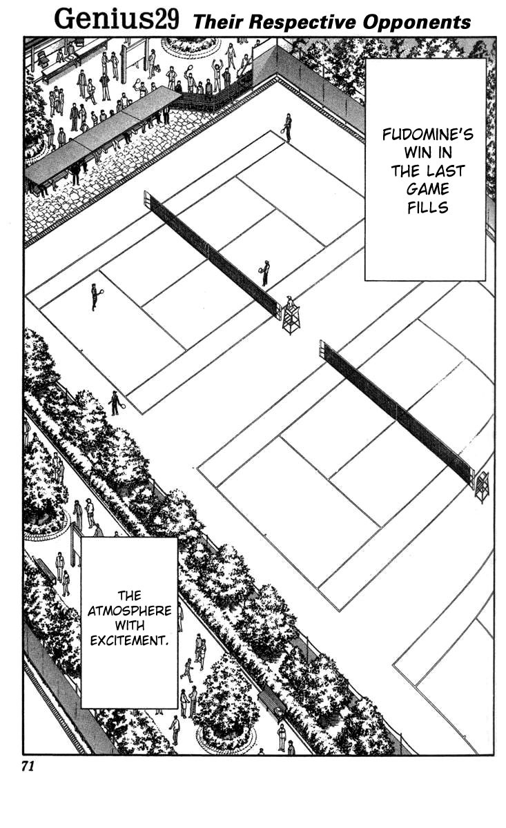 Prince of Tennis Chapter 29 page 1 - Chapter 29: Their Respective Opponents