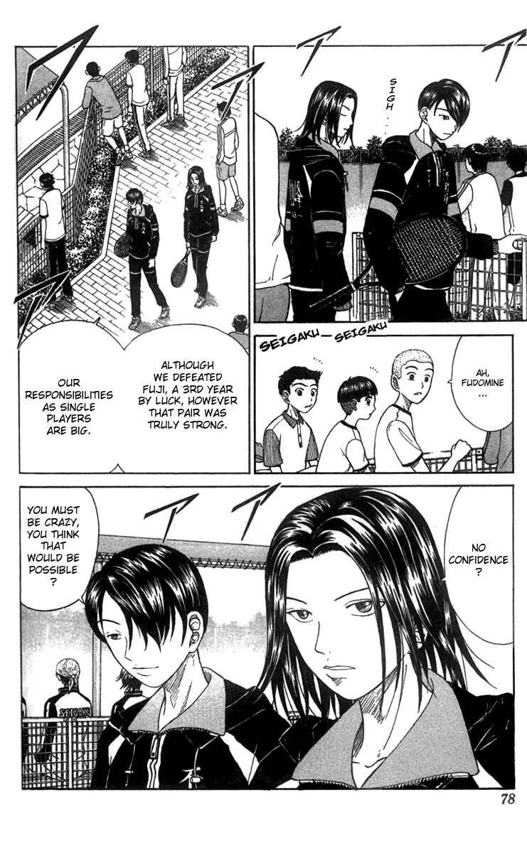 Prince of Tennis Chapter 29 page 8 - Chapter 29: Their Respective Opponents