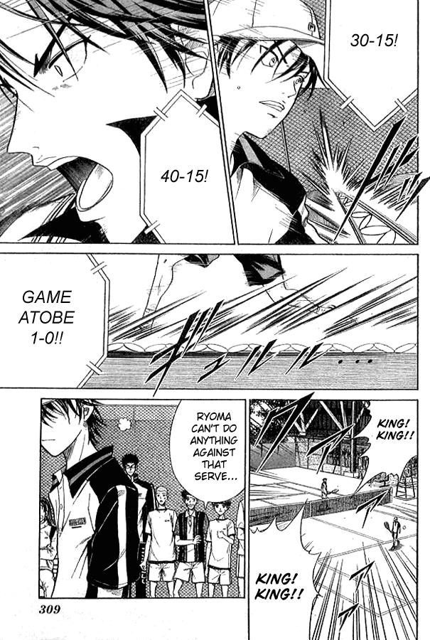 Prince of Tennis Chapter 297 page 13 - Chapter 297: Fierce Clash!! Echizen Ryoma Vs Atobe Keigo