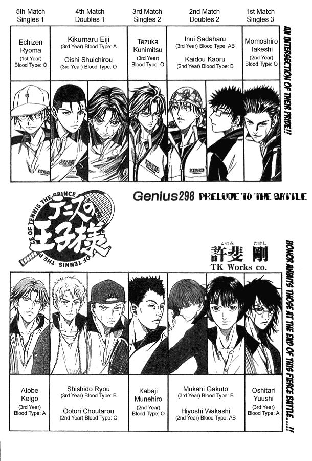 Prince of Tennis Chapter 298 page 4 - Chapter 298: Prelude To The Battle