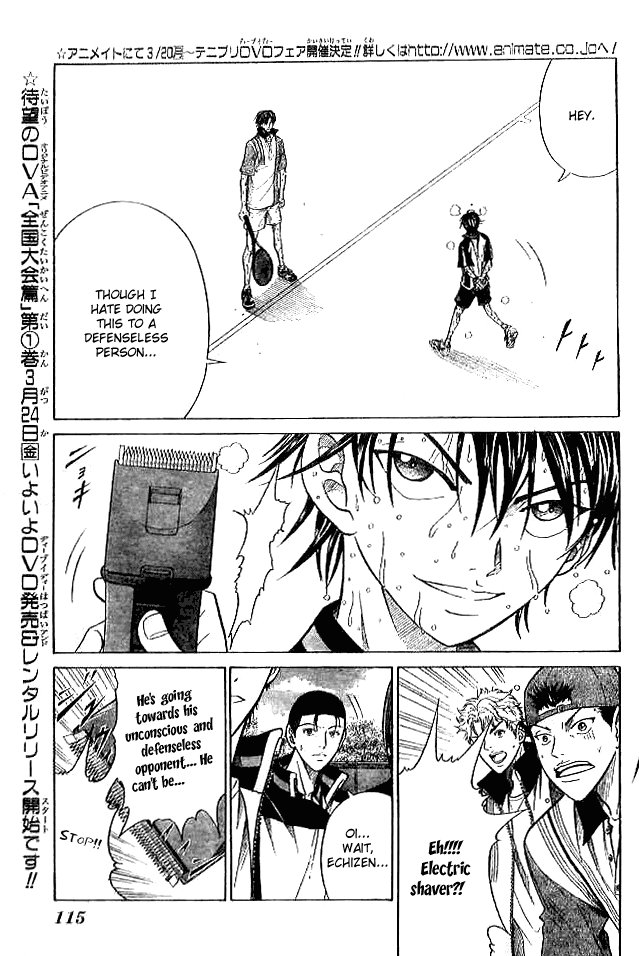 Prince of Tennis Chapter 305 page 11 - Chapter 305: First Defeat