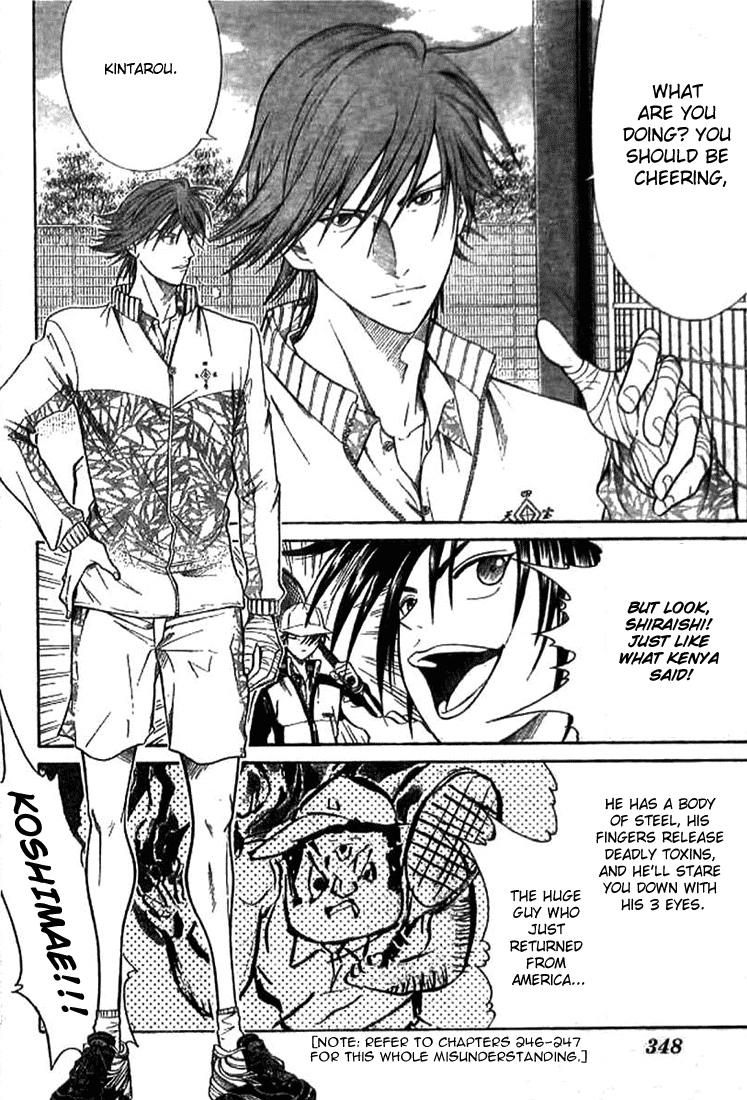 Prince of Tennis Chapter 307 page 4 - Chapter 307: Shitenhouji's Skill
