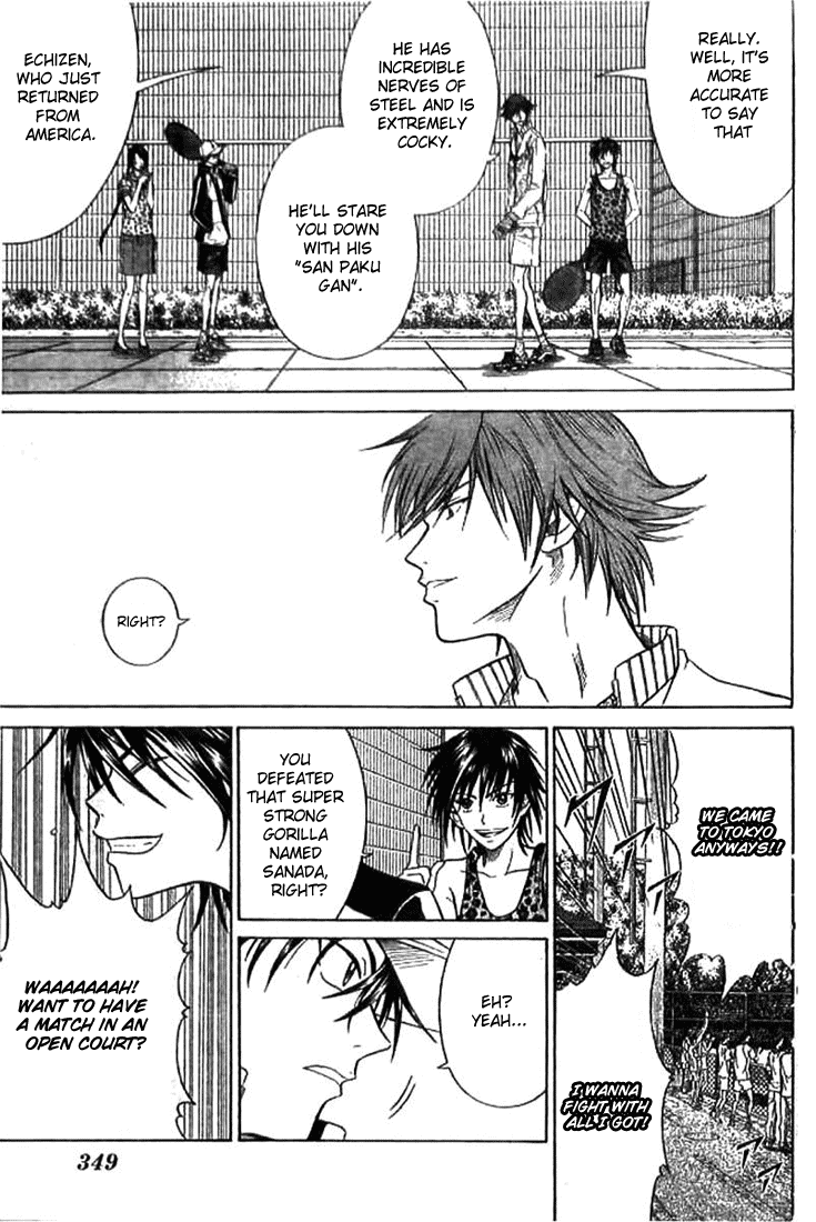Prince of Tennis Chapter 307 page 5 - Chapter 307: Shitenhouji's Skill