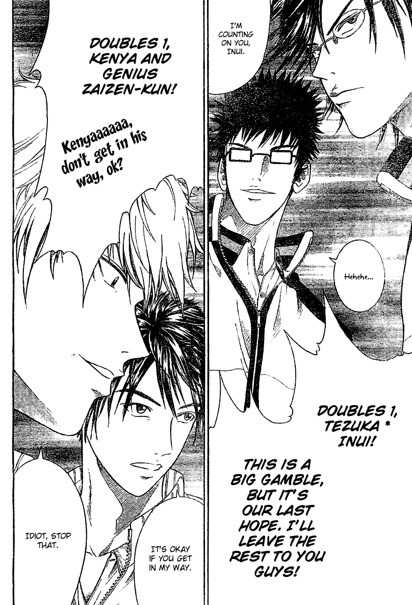 Prince of Tennis Chapter 313 page 13 - Chapter 313: Orders Announced