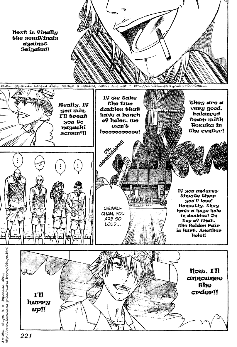 Prince of Tennis Chapter 313 page 8 - Chapter 313: Orders Announced