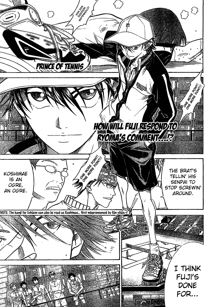 Prince of Tennis Chapter 317 page 1 - Chapter 317: Desperate Fuji