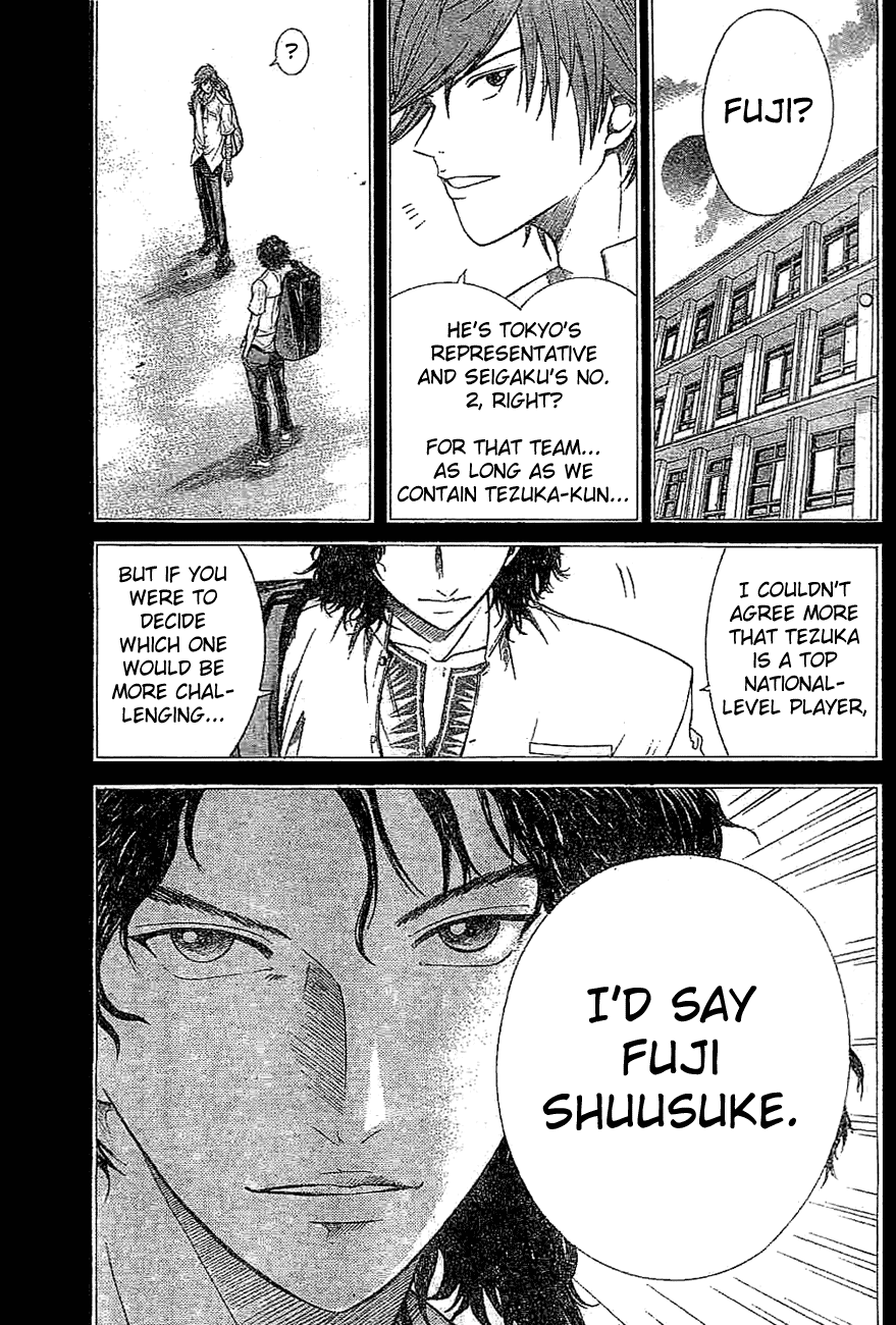 Prince of Tennis Chapter 318 page 13 - Chapter 318: Bible Vs. Genius