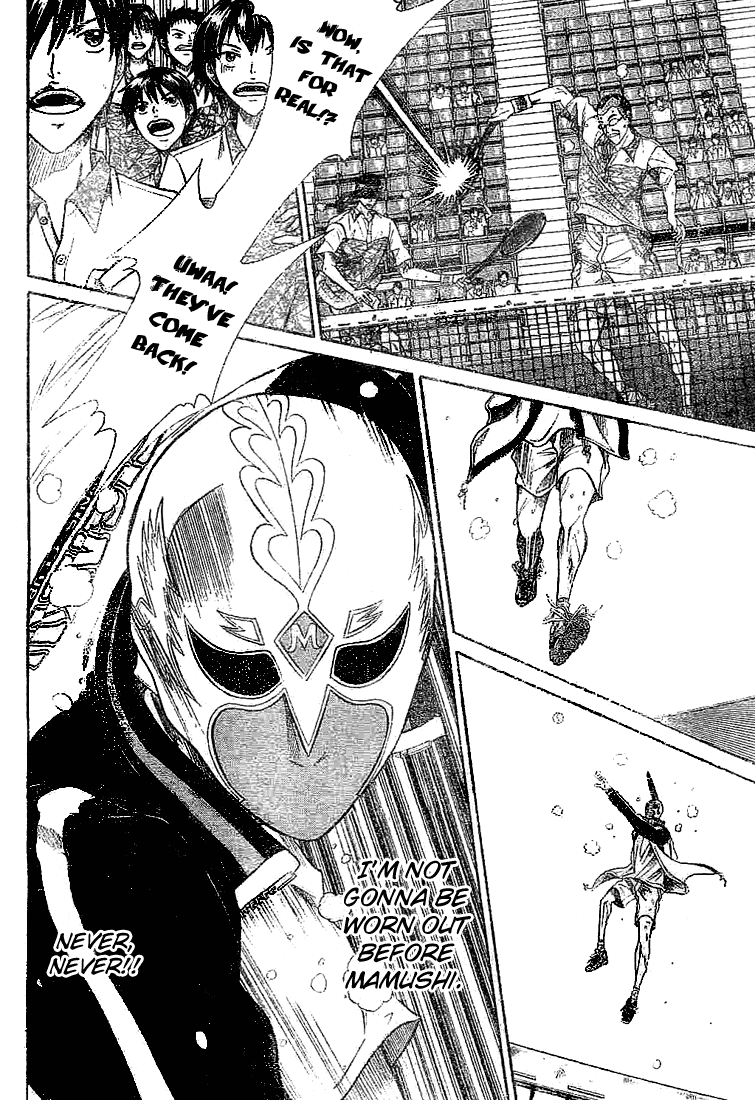 Prince of Tennis Chapter 325 page 14 - Chapter 325: Be Stubborn!!