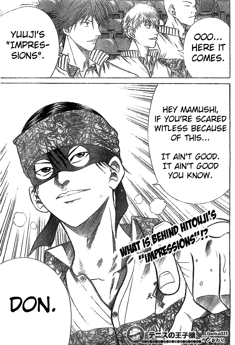 Prince of Tennis Chapter 325 page 17 - Chapter 325: Be Stubborn!!