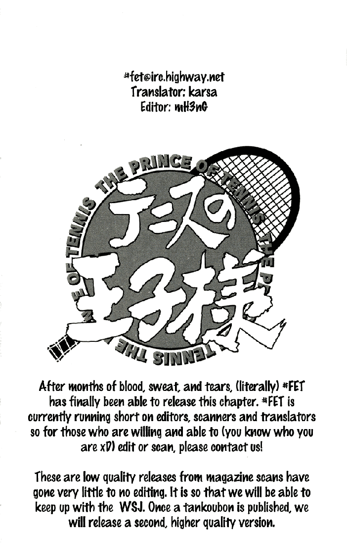 Prince of Tennis Chapter 325 page 18 - Chapter 325: Be Stubborn!!