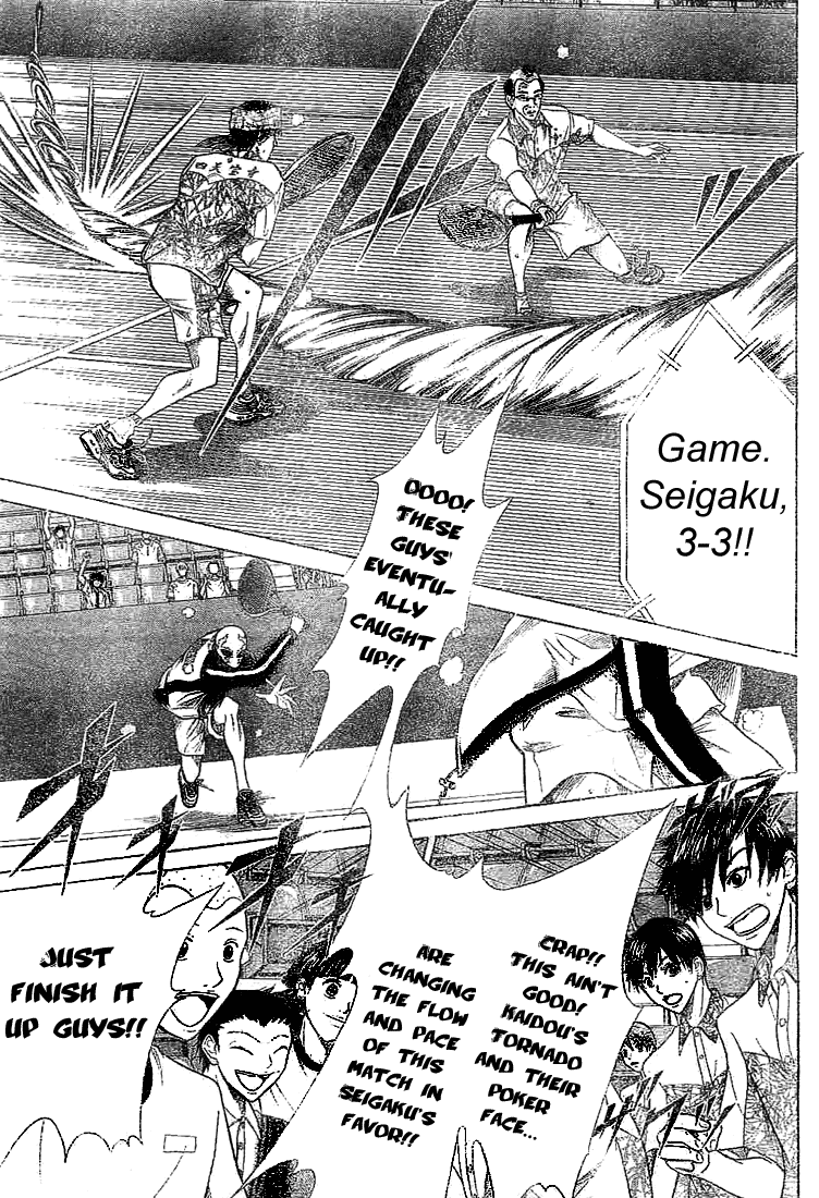 Prince of Tennis Chapter 325 page 3 - Chapter 325: Be Stubborn!!