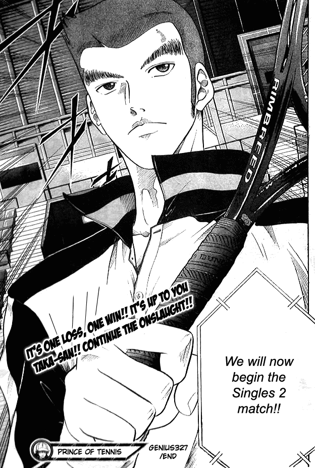 Prince of Tennis Chapter 327 page 14 - Chapter 327: Because They're Rivals!