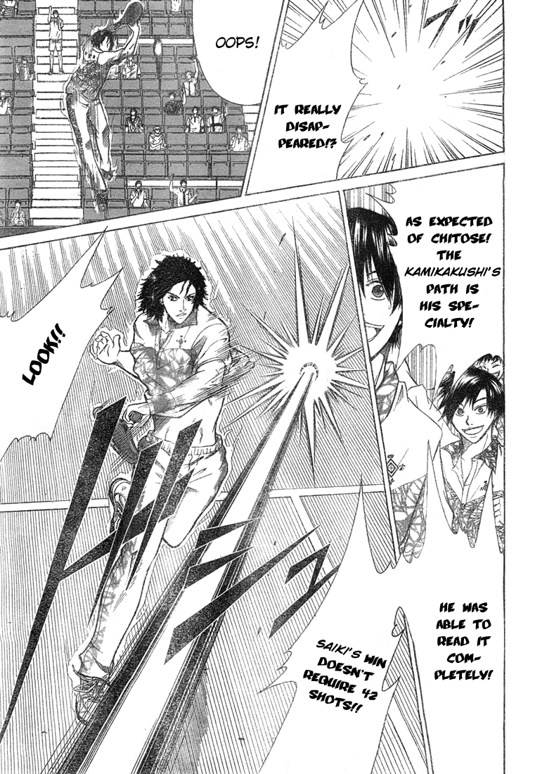 Prince of Tennis Chapter 333 page 11 - Chapter 333: Hyaku Ren Jitoku Vs Saikikanpatsu