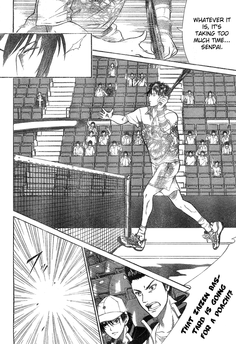Prince of Tennis Chapter 333 page 13 - Chapter 333: Hyaku Ren Jitoku Vs Saikikanpatsu