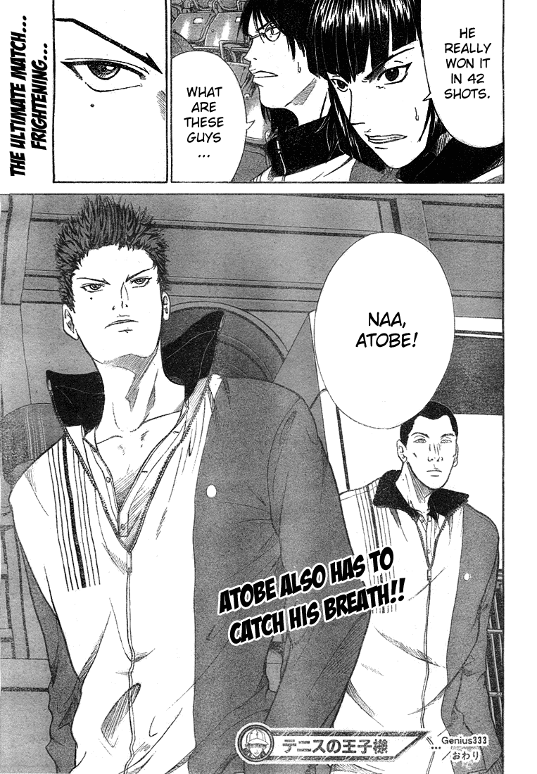 Prince of Tennis Chapter 333 page 18 - Chapter 333: Hyaku Ren Jitoku Vs Saikikanpatsu