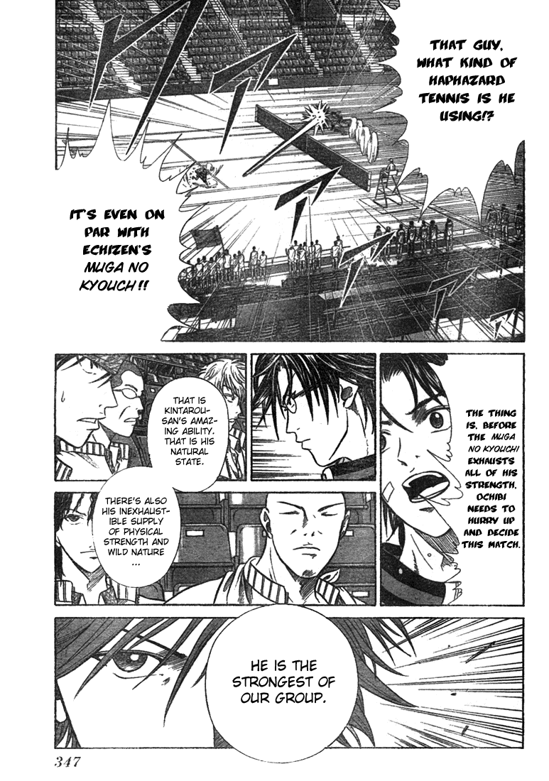 Prince of Tennis Chapter 337 page 13 - Chapter 337: Fierce Battle! 1-Point Match Echizen Ryoma Vs Tooyama Kintarou