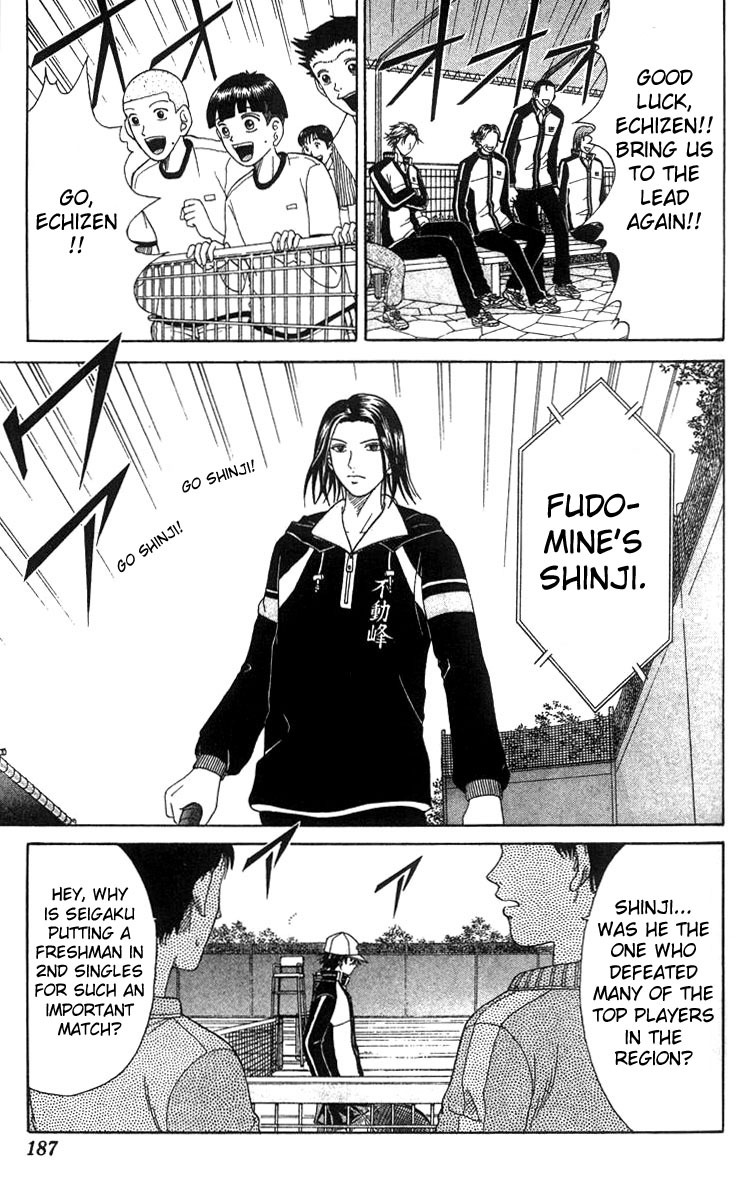 Prince of Tennis Chapter 34 page 15 - Chapter 34: Ryoma Echizen The Official Single's Runoff