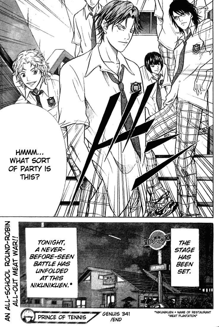 Prince of Tennis Chapter 341 page 16 - Chapter 341: Tonight Is A Yakiniku Party!