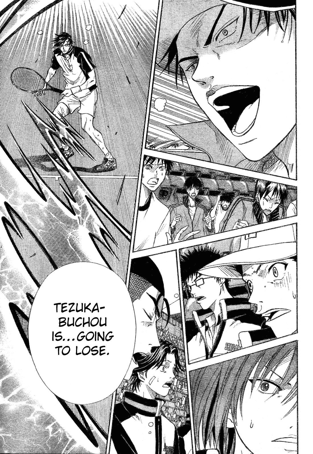 Prince of Tennis Chapter 349 page 10 - Chapter 349: Defeated Tezuka Zone