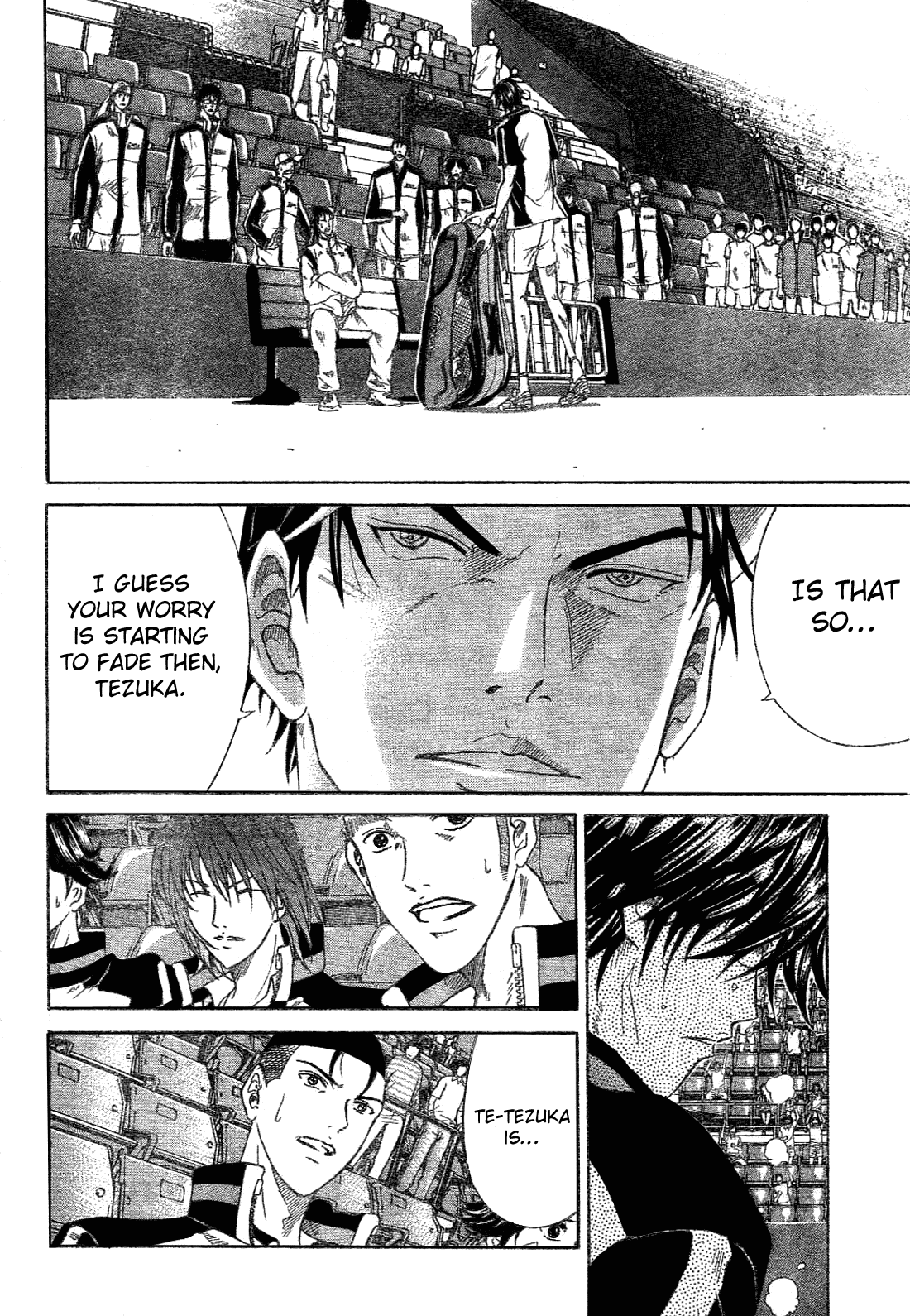 Prince of Tennis Chapter 349 page 4 - Chapter 349: Defeated Tezuka Zone