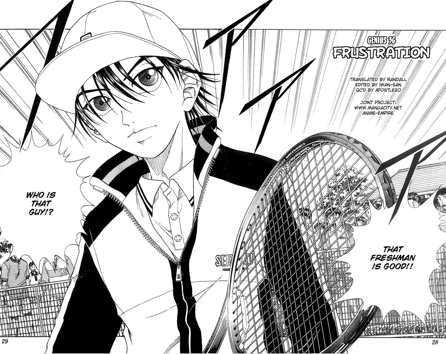 Prince of Tennis Chapter 36 page 2 - Chapter 36: Frustration