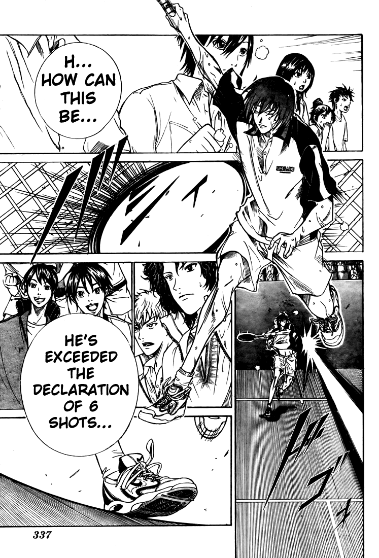 Prince of Tennis Chapter 362 page 13 - Chapter 362: Fuji Shuusuke's Greatest Wall ~ 2nd Match ~