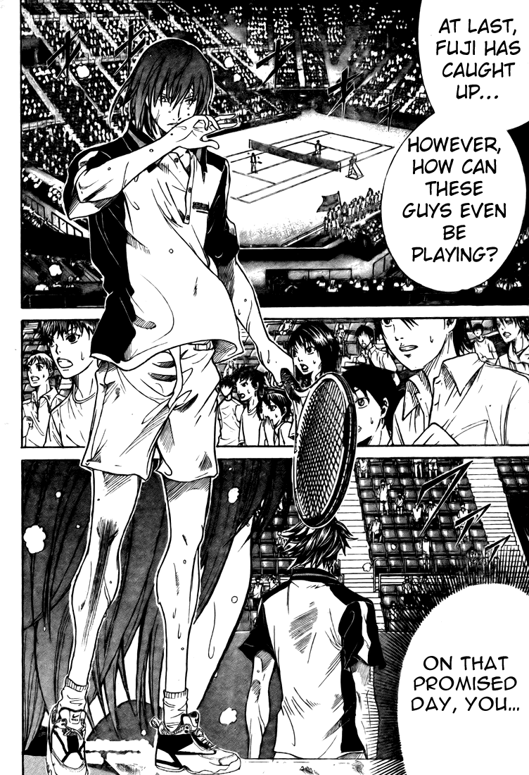 Prince of Tennis Chapter 362 page 5 - Chapter 362: Fuji Shuusuke's Greatest Wall ~ 2nd Match ~