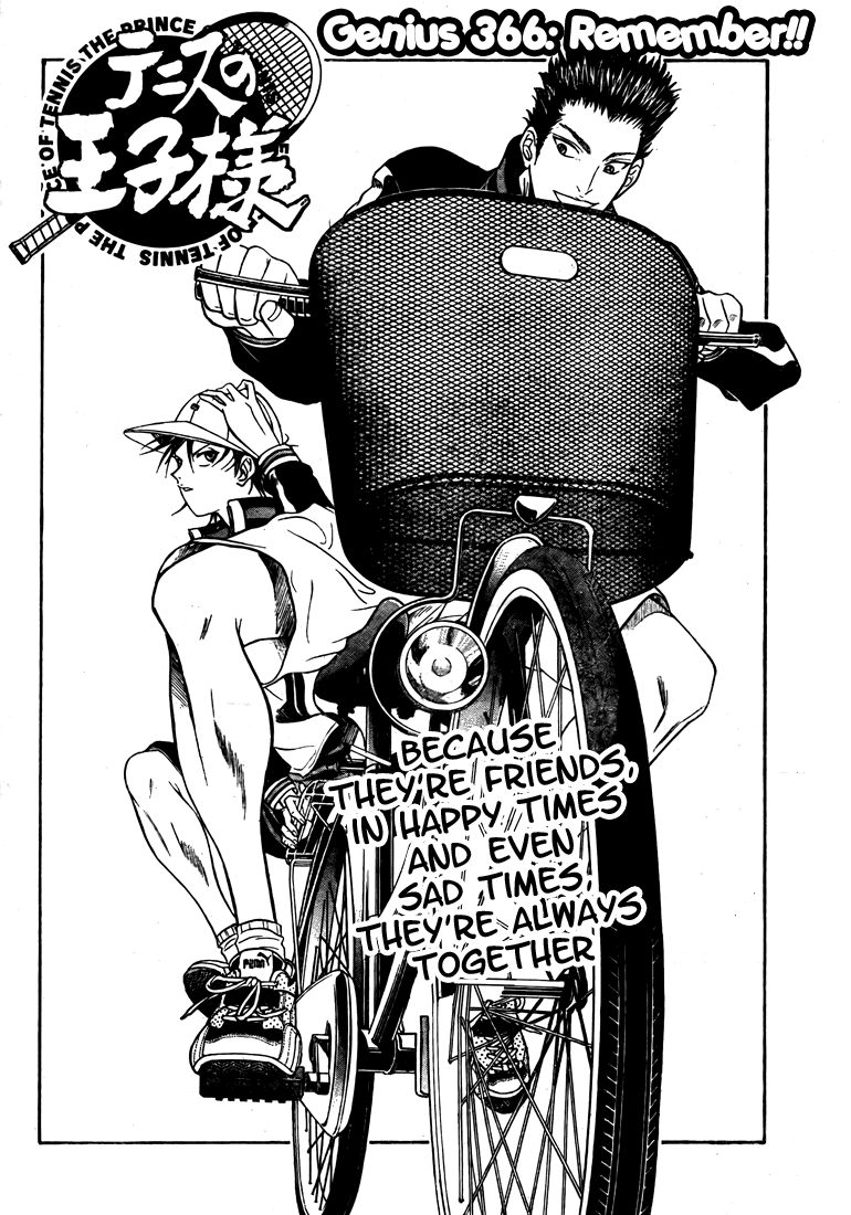Prince of Tennis Chapter 366 page 2 - Chapter 366: Remember!!