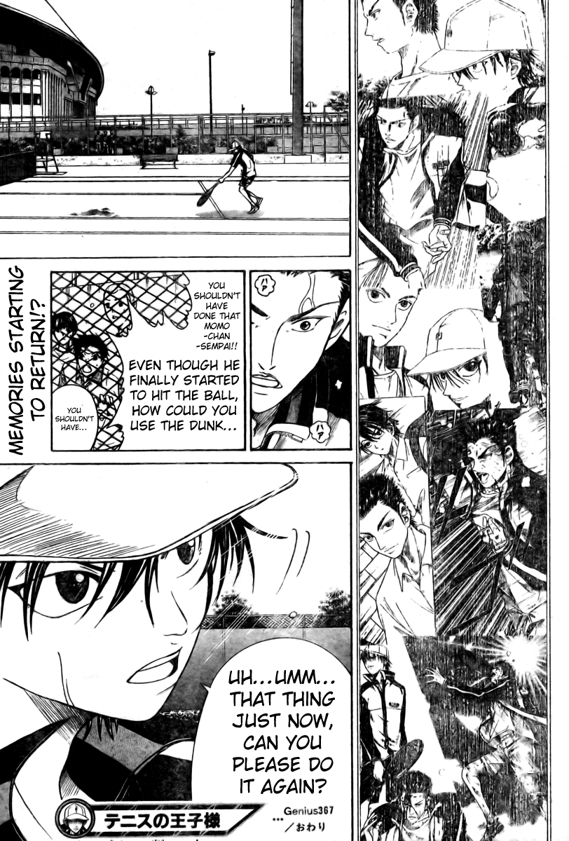 Prince of Tennis Chapter 367 page 15 - Chapter 367: 1 Piece of Memory